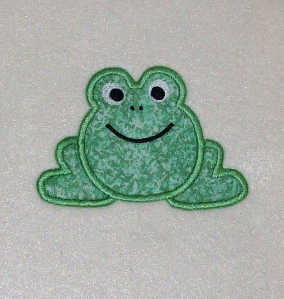 Instant Download Frog Embroidery Machine Applique by JakkisDesigns