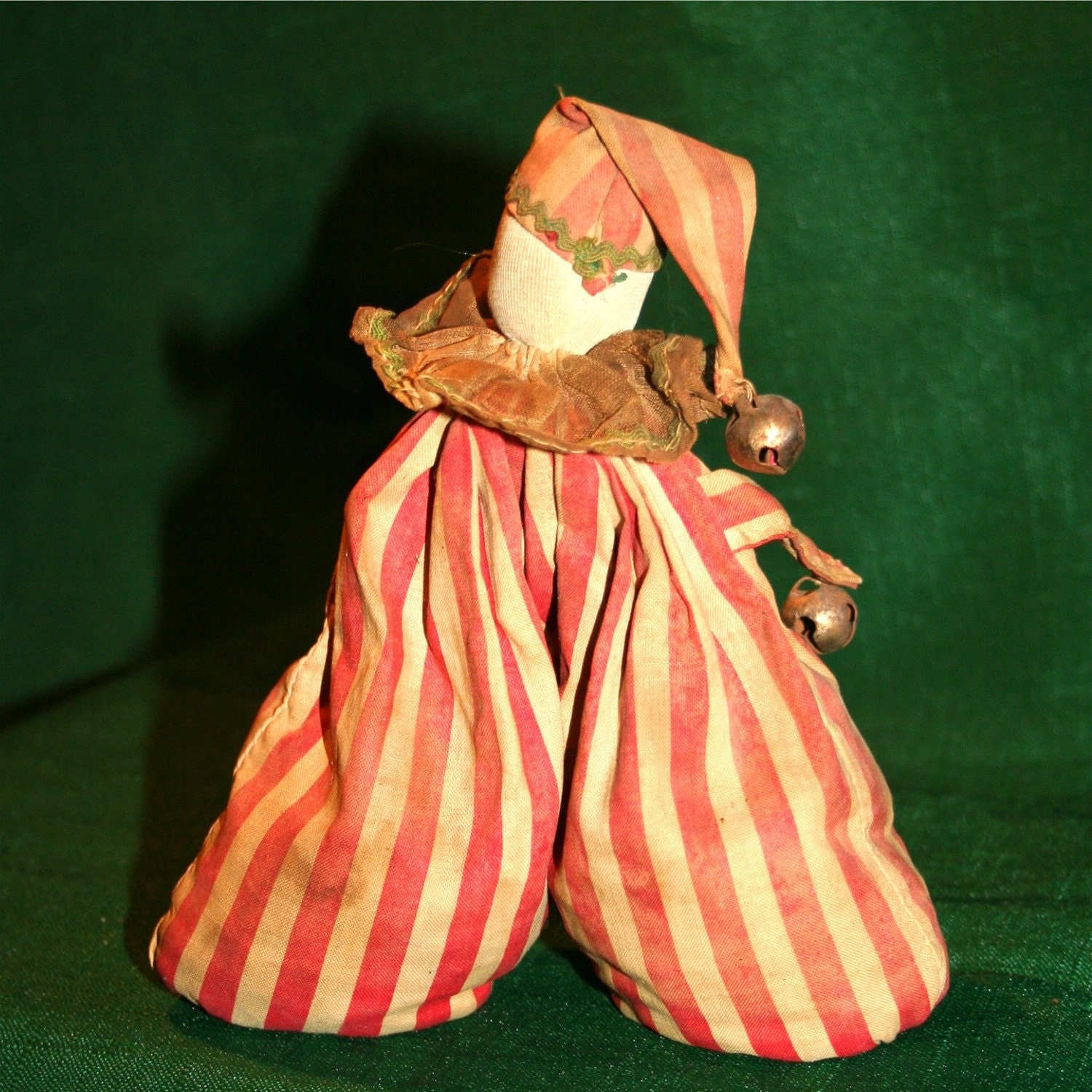 Untique Antique Victorian Bean bag Clown Doll
