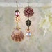 Blithe & Bonny Asymmetric Earrings - Seashell - Mermaid - Beach Wedding - Unique Pink Earrings - Pink Flower Earrings