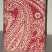 Red Paisley Padded Ereader Cover