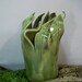 Hand Cut Vase - Sea Grass