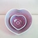Heart Bowls - Set of 2, Handmade, Wheel Thrown - Purple/Lavender/Violet