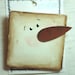 One Square Snowman Pin