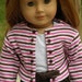 Striped Knit Jacket And Brown Cropped Cargo Pants Outfit For American Girl Or Similar 18-Inch Dolls