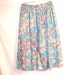 Vintage 1980s Long Spring Summer Floral Skirt