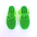 Vintage 1990s Neon Green Adjustable Jelly Shoes