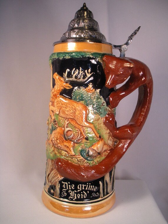 Reinhold Merkelbach RED FOX HANDLE GERMAN BEER by AuntieJeansAttic