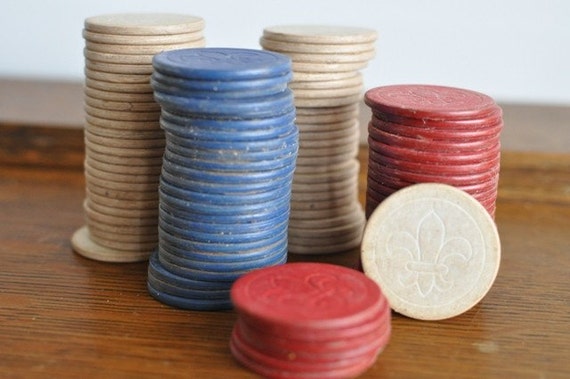 Antique poker chips for sale