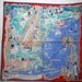 Vintage 1960s New England State Souvenir Hanky Hankerchief Maine New Hampshire Mass Connecticut Vermont