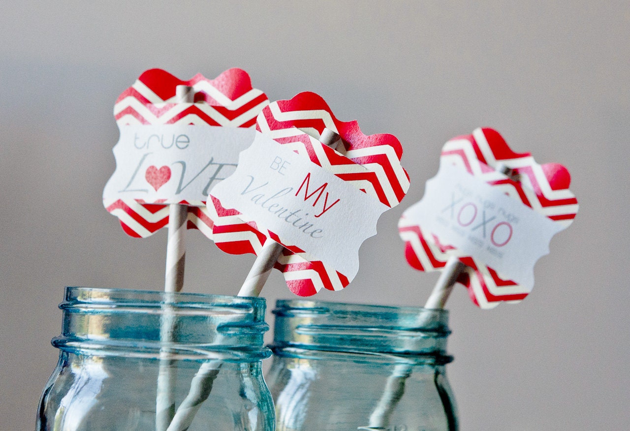 etsy valentines day straws