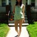 1950s Mid-Century Classic MINT Green Full-Piece SWIMSUIT with POCKETS Mother of Pearl Buttons