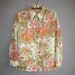 Sweet early spring 70's floral blouse long sleeves