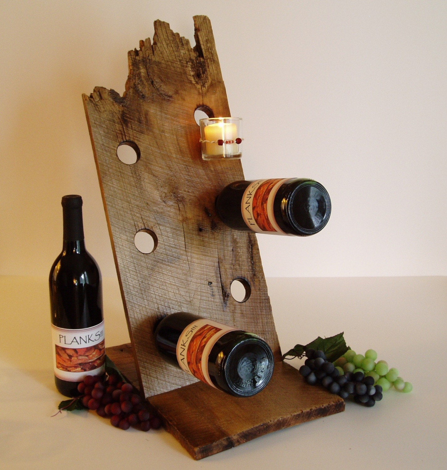 barnwood wine rack