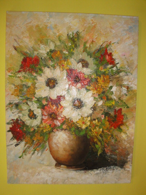 Original British 1970's Oil Painting Impressionism