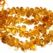 reserve for Benessa Citrine Beads Strand Smooth Briolette Drops 16 Inch Strand