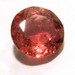 Rubellite Engagement Ring - PINK Tourmaline Brilliant Cut Gem Stone - Bright Color 7.25mm