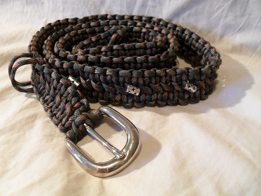 Paracord Belt Camo by TheSilentMoon on Etsy