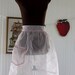 Vintage Sheer Red Chenille Dot Apron
