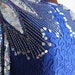 1980s | Royal Blue & Silver | BEADED SILK | Metallic / Sparkly Sequin / New Years Eve Dress
