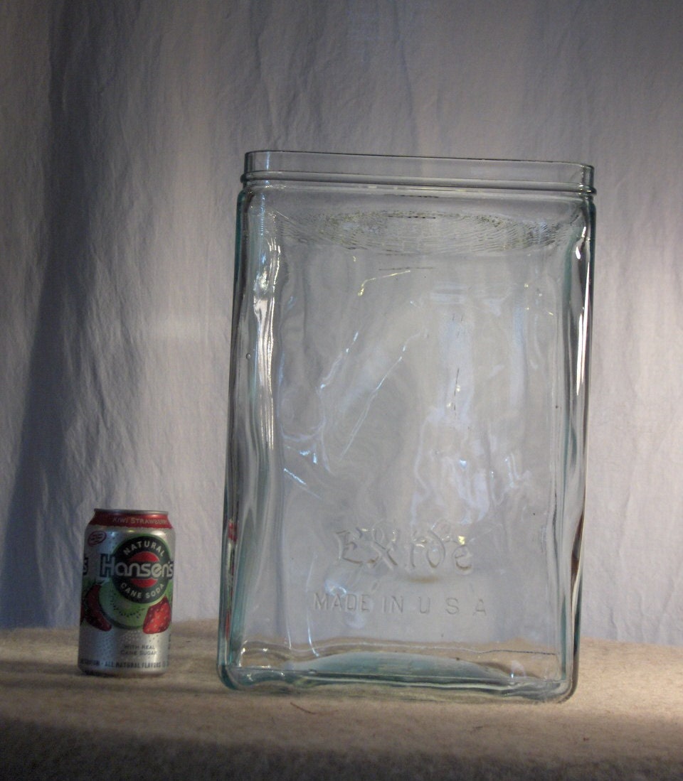 Antique X-Large Exide Glass Battery Box