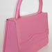 Vintage 50s 60s PEPTO PINK Mad Men Vinyl Kelly Bag Purse Handbag
