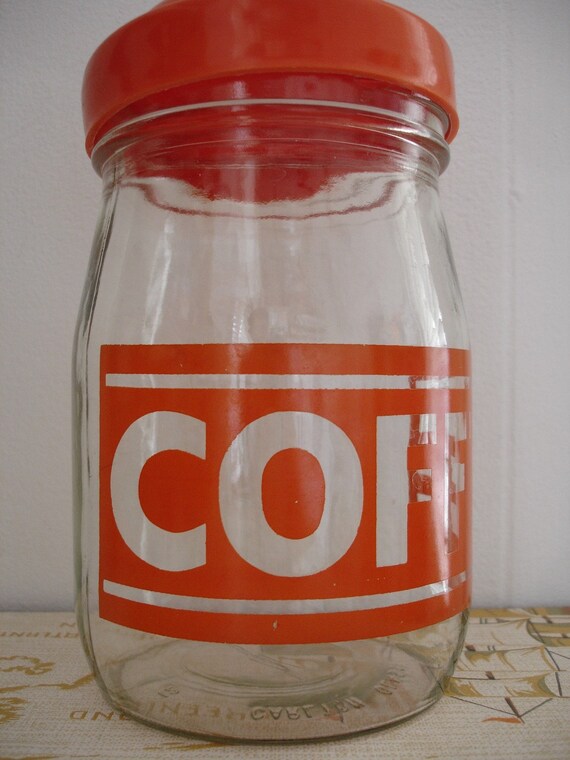 vintage COFFEE glass jar