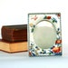 Autumn Home Decor. Picture Frame. Chinoiserie. Photo. Porcelain. Blue. Red. Orange. Gold. Takahashi. Birds. Small. Rhapsody Attic.