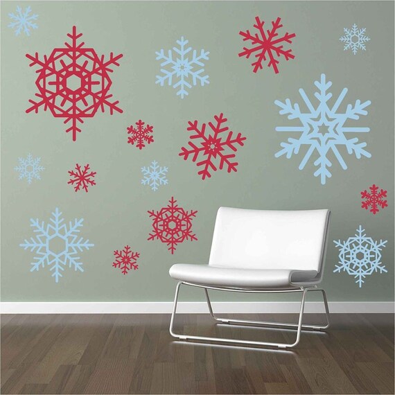 Private Listing for Gretchen Large and Small Snowflakes Vinyl
