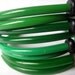 Upcycled Knitting Needle Bracelets Green as Grass Medium