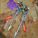 ARROW earrings hunger games tribal WESTERN earrings silver chain earrings long earrings hoops boho hippie gypsy earrings