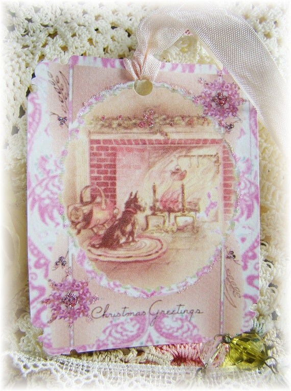 shabby chic pink scotty dog christmas gift tags set by shabby chic pink scotty dog christmas gift tags set by