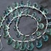 BLUE-GREEN Paraiba Fluorite Micro Faceted Drops Shape Briolettes, 8-15mm Long, 60 ctw 10 pcs,Great Price Rare Item