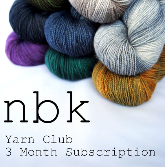 NBK Fingering Weight Yarn Club 3 Month Subscription
