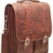 SALE 30% OFF + Free Shipping, Black Friday, Cyber Monday, Christmas, Leather Satchel Backpack Briefcase Crazy Horse Brown, 15in MacBook Pro