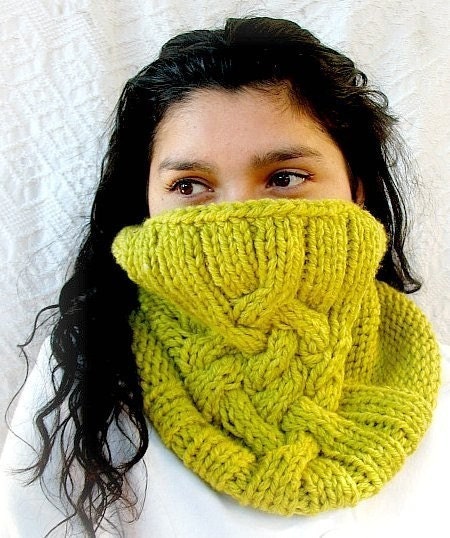 Direct Download Gorgeous Cabled Cowl PDF Knitting Pattern