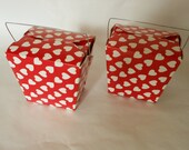 Red Heart Shapes on Party Take out Boxes- Qty 6 Il_170x135