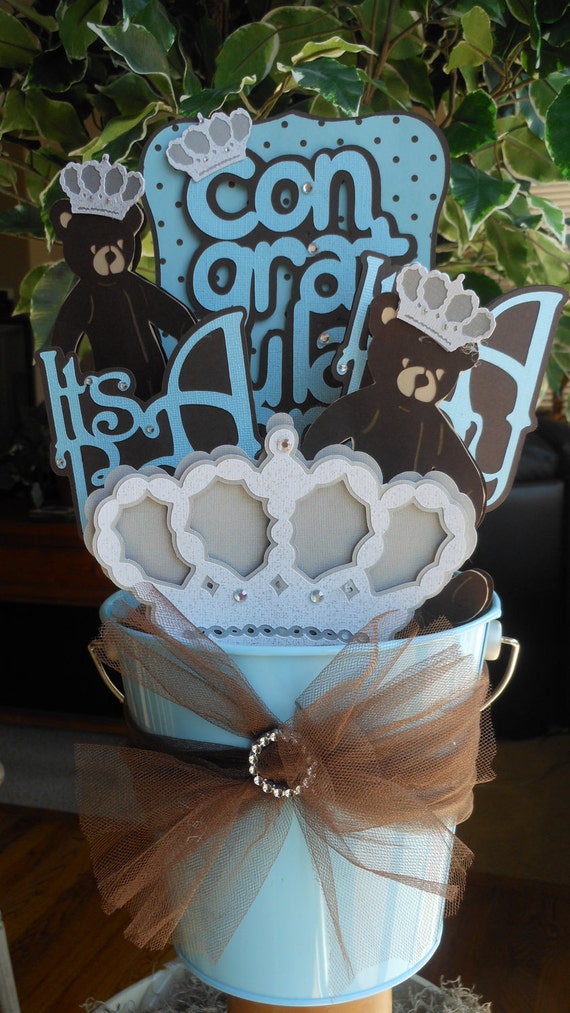 Items similar to Sweet Baby  Boy  Centerpieces  on Etsy