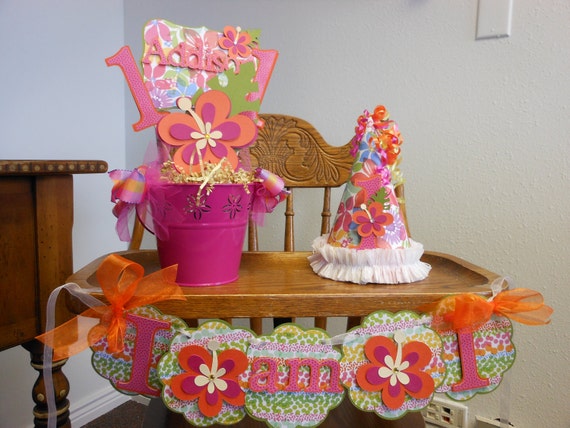 Items similar to Luau- 1st Birthday Sweet Celebration Package