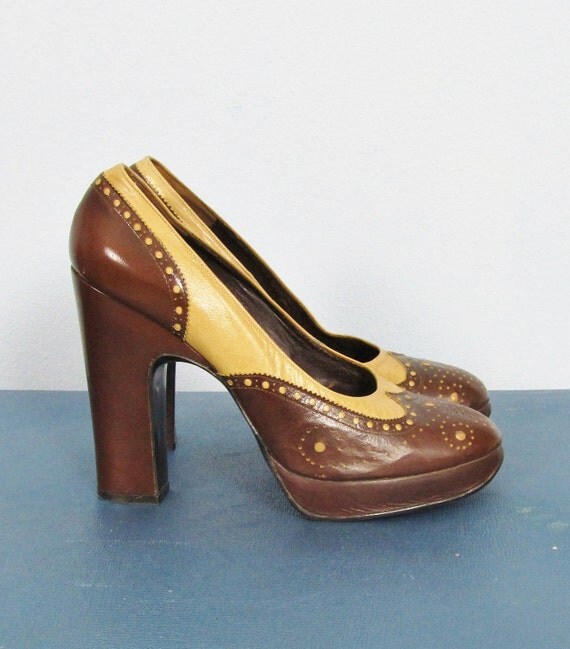 RESERVED Vintage 1940's Pin-Up High Heels // MOVIE SET