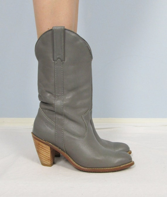 womens grey cowgirl boots