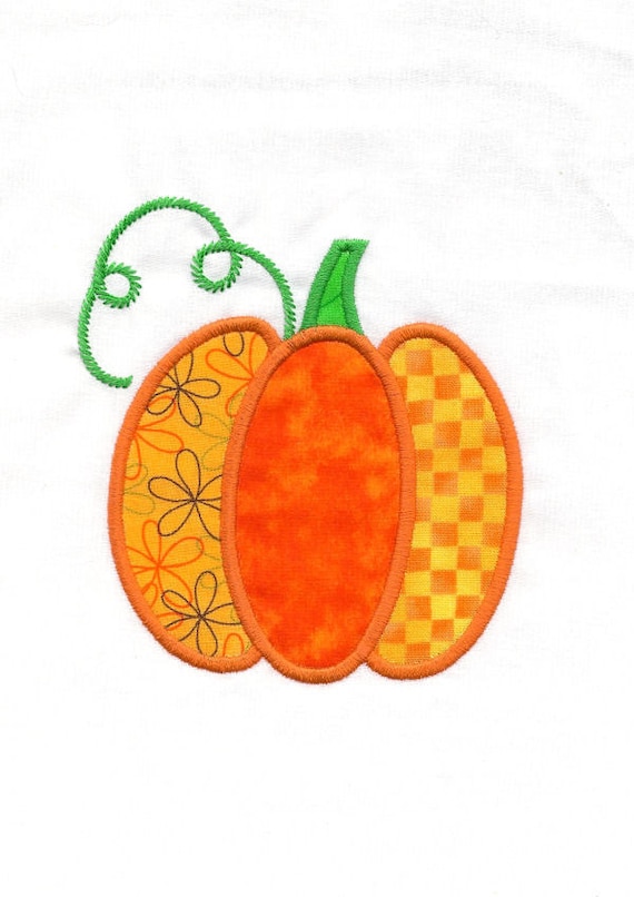 Applique embroidery pumpkin machine designs sewchacha ii