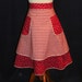 Gingham and Horseshoes Double Skirt Waist Apron