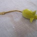 Vintage Gold Tone Yellow Mouse Brooch