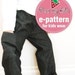 2 IN 1 REVERSIBLE PANTS- One side pocket, elastic band waist (12M - 6T) PDF patterns