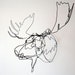 Moose Wire Sculpture by WiredbyBud on Etsy