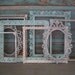 White and Baby Blue Washed Filigree Frames Collection