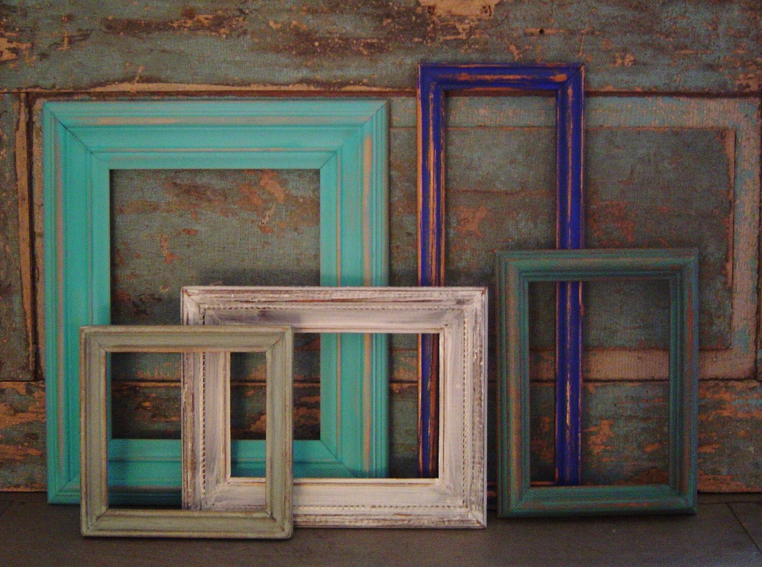 Wood Picture Frame Gallery Seaside Shore by turquoiserollerset