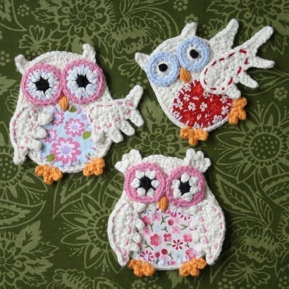 Applique Owl Crochet Pattern