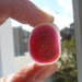 Pinky Red Pendant Multi - Beautiful English Sea Glass - Free Shipping (1578)