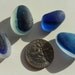 Beautiful English Sea Glass Blue Multis - Free Shipping (1622)